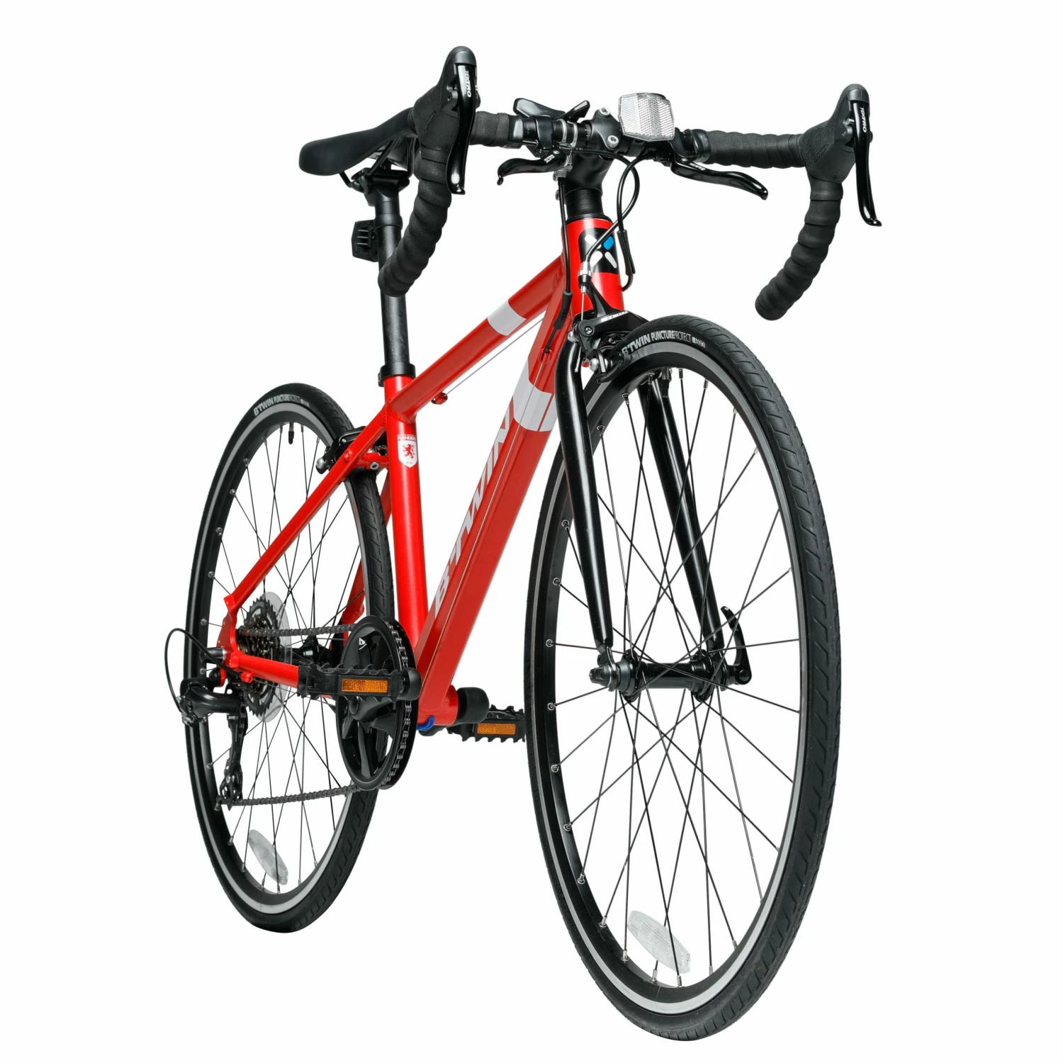 BTWIN 26" Junior Kids' Road Bike Bright red/BLACK 2 BTWIN 26" Junior Kids' Road Bike Bright red/BLACK - Image 2
