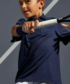 ARTENGO Kids' Tennis Polo Navy blue -Artengo Kids Online Store k021c17cd0a69acd6fc700ff52067475d scaled