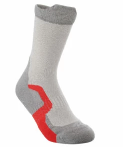 QUECHUA 2 pairs of children's mountain walking socks, high upper, crossocks Cherry red -Artengo Kids Online Store k0267512a1f8be42581d750f50fba4431