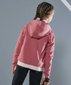 ARTENGO Girls' Thermal Jacket 500 OLD PINK/Fluo pale peach/Magnolia 10 ARTENGO Girls' Thermal Jacket 500 OLD PINK/Fluo pale peach/Magnolia -Artengo Kids Online Store k02eaed0a197cc3a3f8b251357c4fa72c