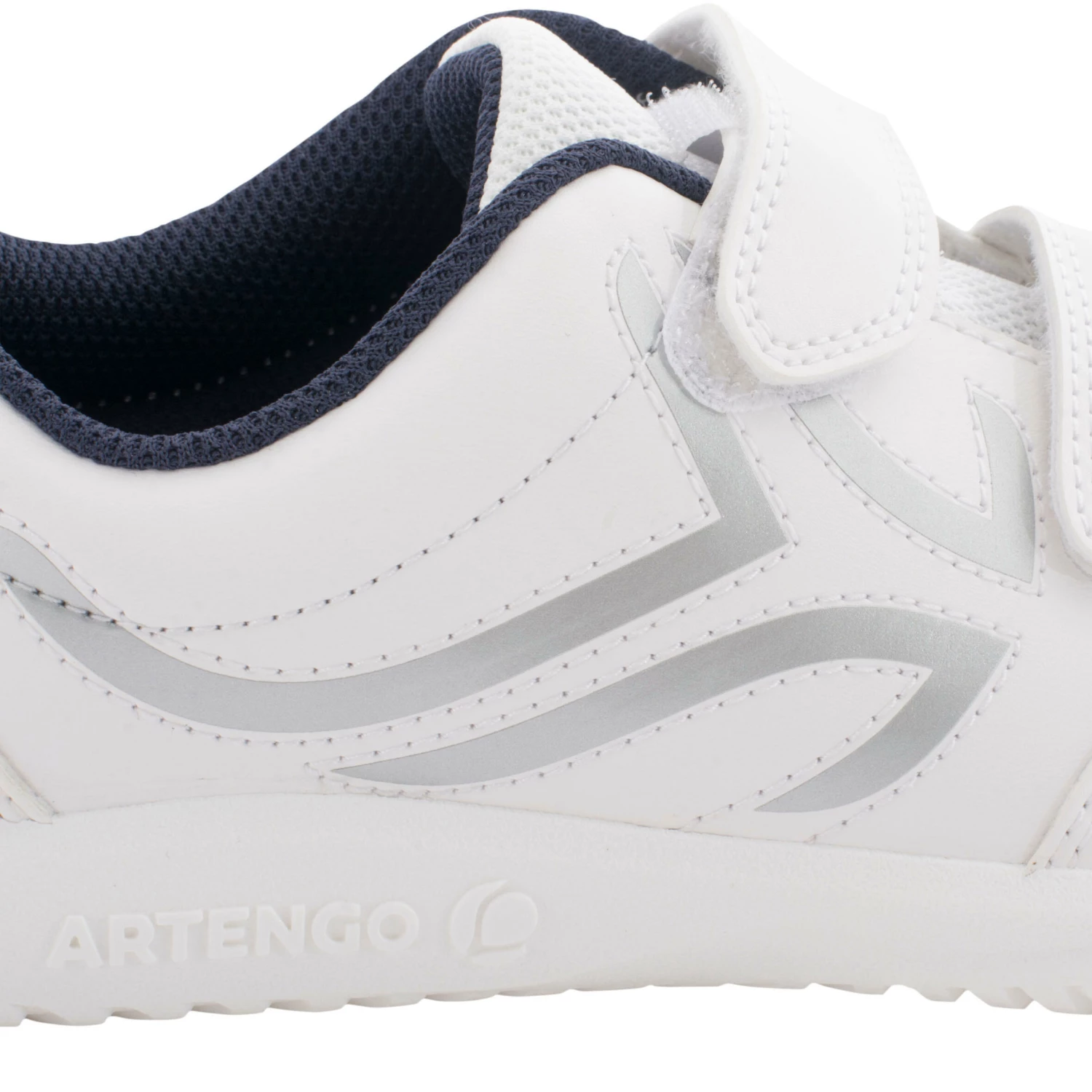ARTENGO TS100 Grip Kids' Tennis Shoes WHITE 5 ARTENGO TS100 Grip Kids' Tennis Shoes WHITE - Image 5
