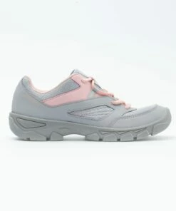 QUECHUA LACE-UP MOUNTAIN HIKING SHOES Pale grey/Desert rose -Artengo Kids Online Store k061db21621440944c2727b449a788572 scaled