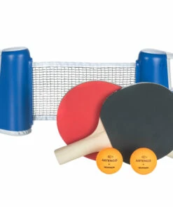 PONGORI Small Rollnet Set of 2 Free Table Tennis Bats and 2 Balls Unique size