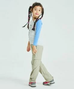 QUECHUA Kids' ANTI-UV hiking long sleeve t-shirt LIGHT GREY/PINK 9 QUECHUA Kids' ANTI-UV hiking long sleeve t-shirt LIGHT GREY/PINK -Artengo Kids Online Store k0892274610158f48ed403a7cd5ca974c scaled