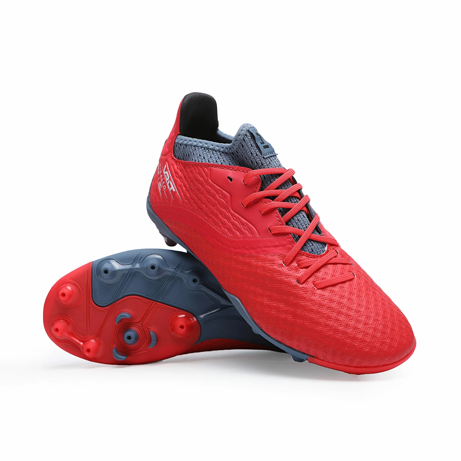 KIPSTA Kids' Dry Pitch Football Boots Viralto III MG FLUO RED/Blue grey 7 KIPSTA Kids' Dry Pitch Football Boots Viralto III MG FLUO RED/Blue grey - Image 7