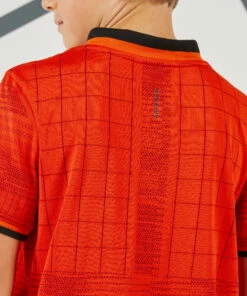 ARTENGO Men's Tennis T-Shirt TTS900 Bright tomato/BORDEAUX -Artengo Kids Online Store k0933ad239cc5721e364963f093d152e0