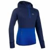 KALENJI AT 500 Kid's Athletics Long-Sleeved Cold Weather Jersey Galaxy blue/Bright indigo