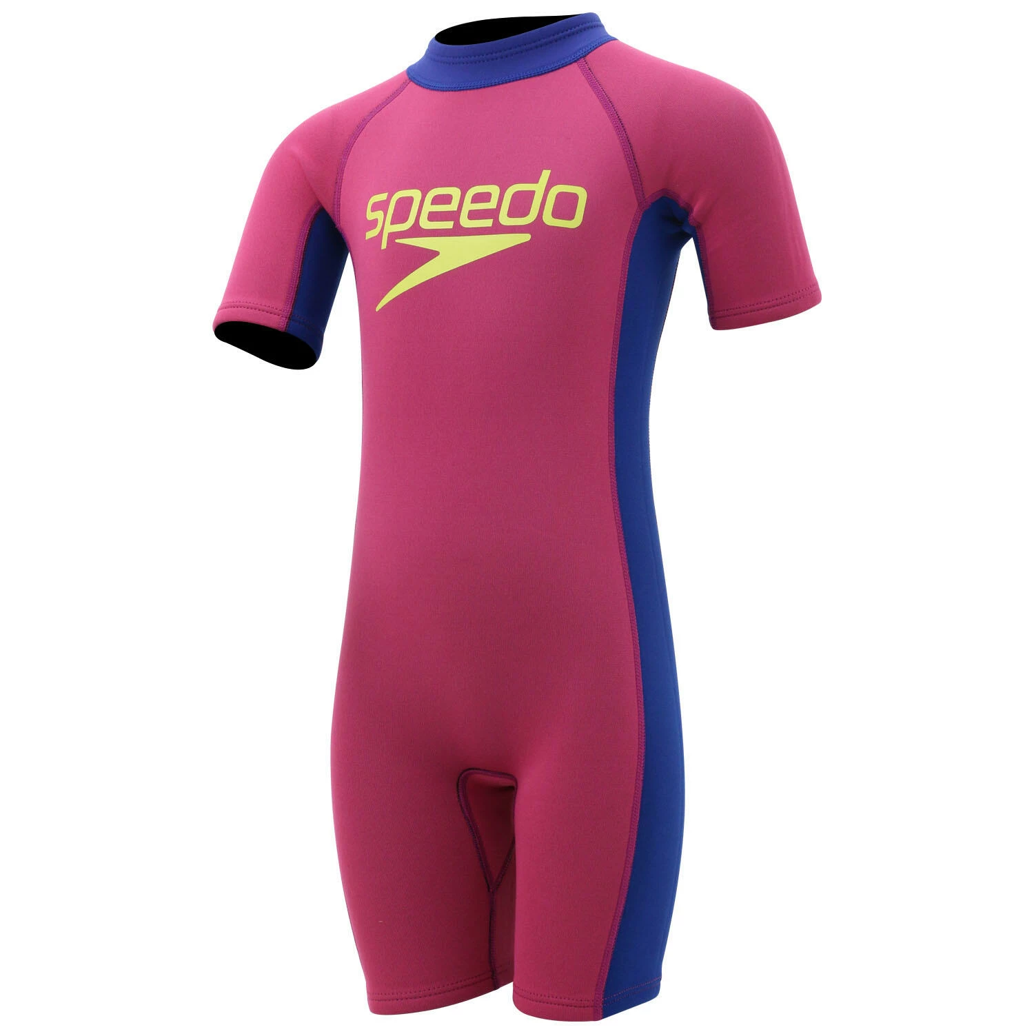 SPEEDO ESSENTIAL INFANT (AGED 2-6) SHORT SLEEVE NEOPRENE SUIT Begonia pink 1 SPEEDO ESSENTIAL INFANT (AGED 2-6) SHORT SLEEVE NEOPRENE SUIT Begonia pink