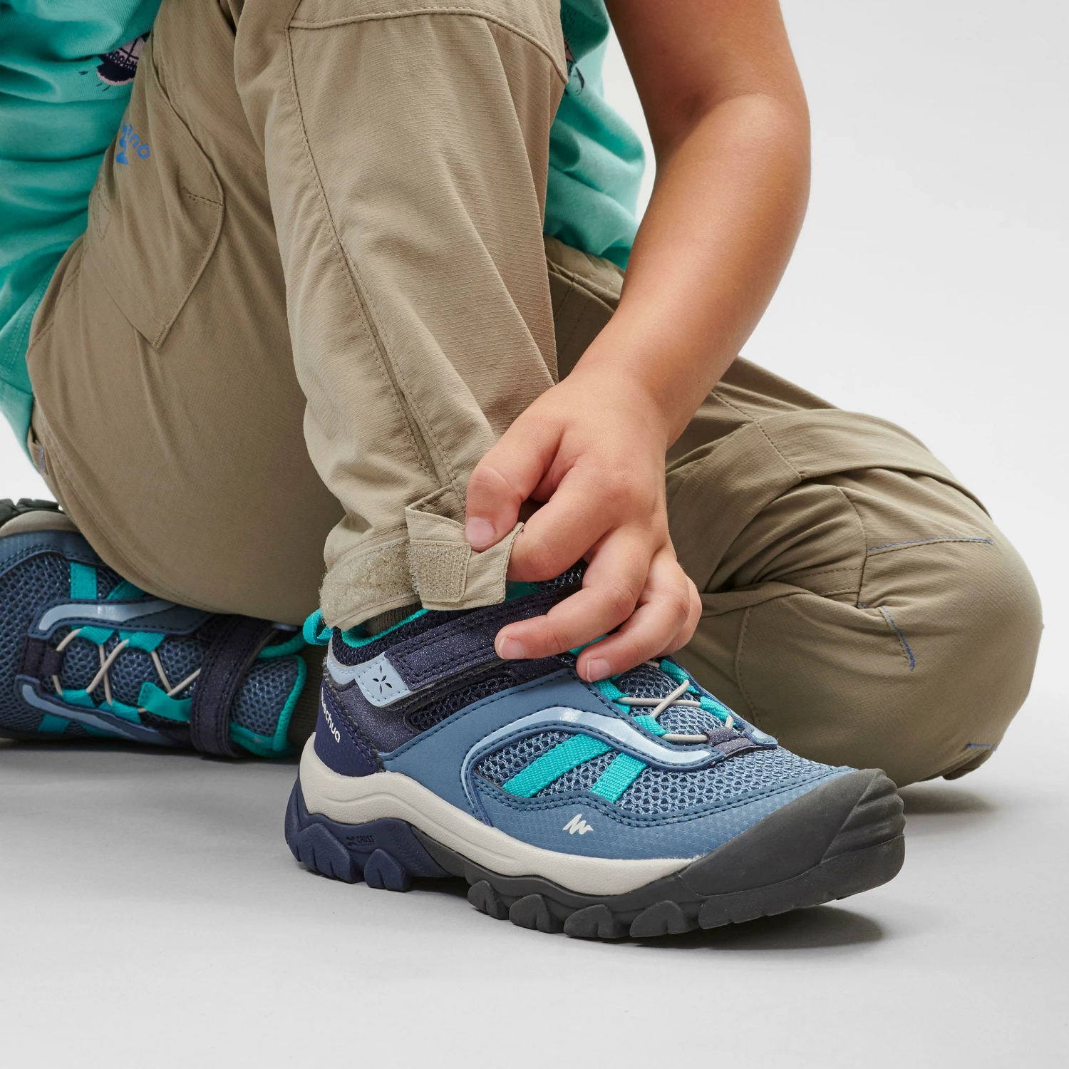 QUECHUA MH500 MODULPANT KID GRIL SAND Dark sand 7 QUECHUA MH500 MODULPANT KID GRIL SAND Dark sand - Image 7