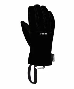 WEDZE CHILDREN'S SKI GLOVES 100 BLACK -Artengo Kids Online Store k1438fe2c7fbf88bb419add163151043e