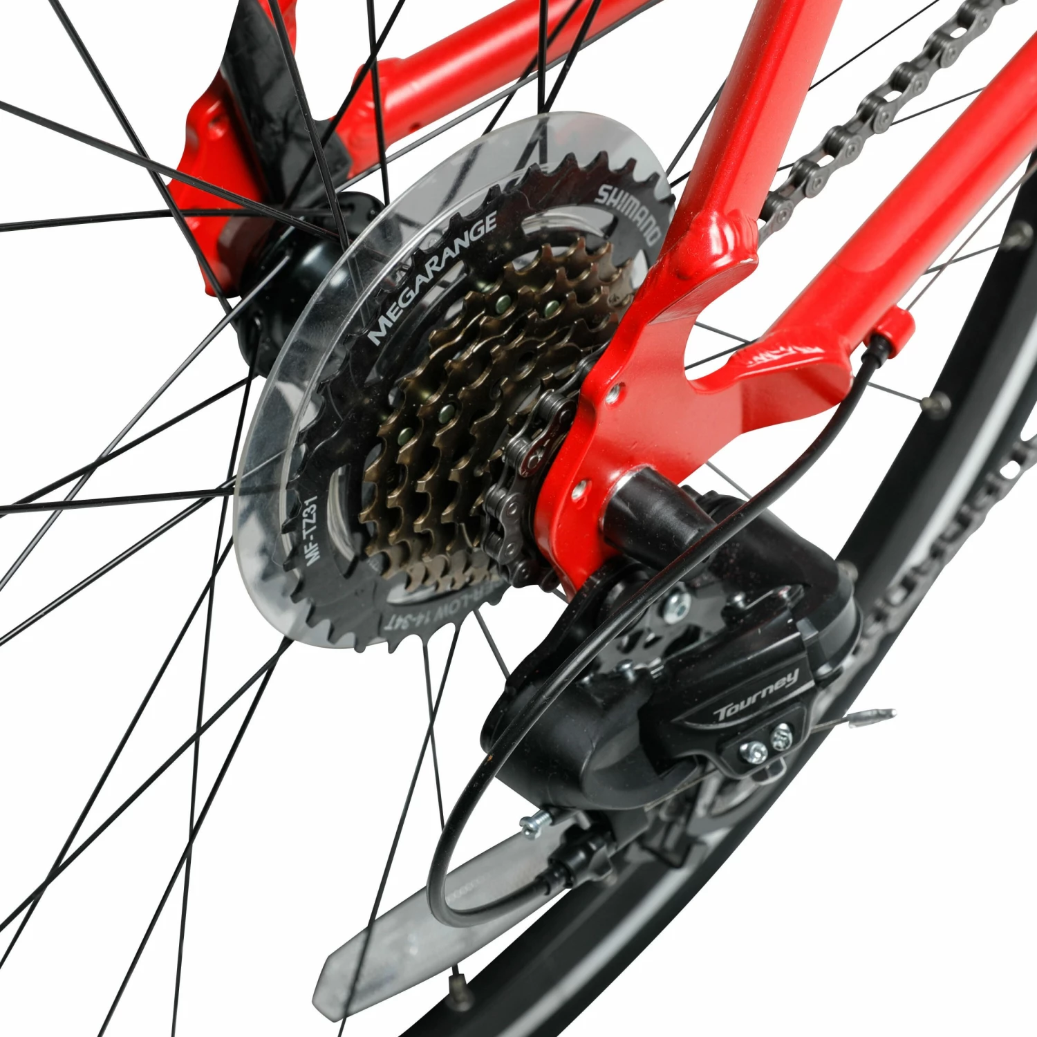 BTWIN 26" Junior Kids' Road Bike Bright red/BLACK 6 BTWIN 26" Junior Kids' Road Bike Bright red/BLACK - Image 6