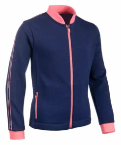 KALENJI Kids' Warm, Breathable Synthetic Zip-Up Sweatshirt S500 Galaxy blue/LIGHT PINK 14 KALENJI Kids' Warm, Breathable Synthetic Zip-Up Sweatshirt S500 Galaxy blue/LIGHT PINK -Artengo Kids Online Store k1515f071a0d420a1b65e7f3be10a11b7