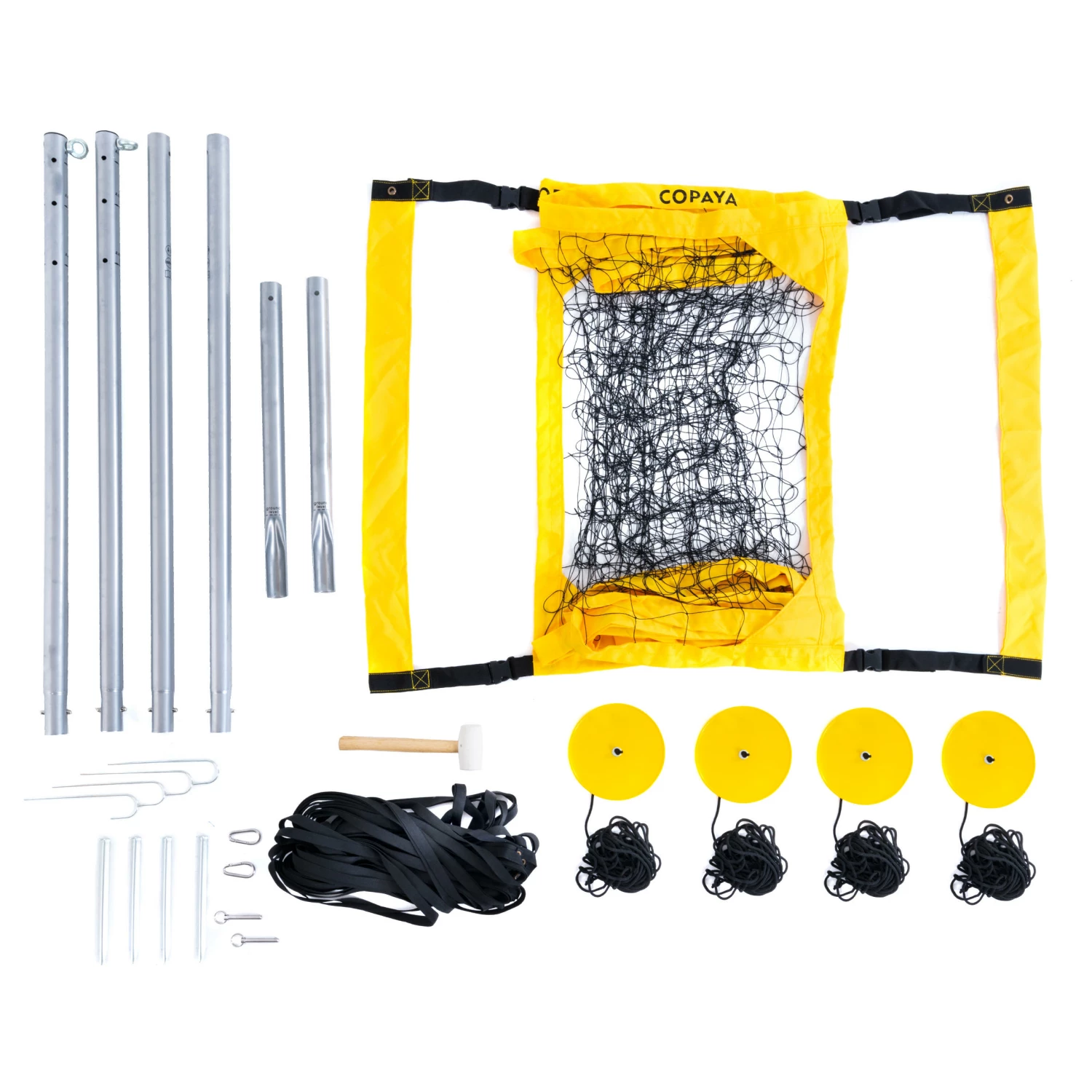 COPAYA Beach Volley Set BV900 Lemon yellow/BLACK 1 COPAYA Beach Volley Set BV900 Lemon yellow/BLACK