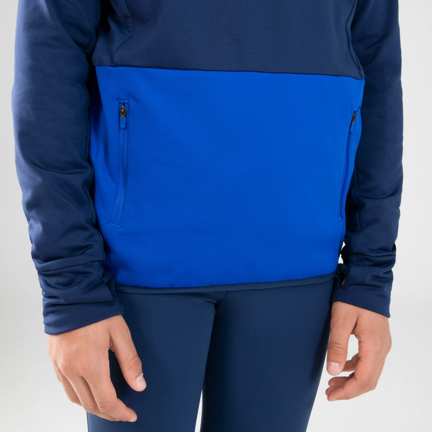 KALENJI AT 500 Kid's Athletics Long-Sleeved Cold Weather Jersey Galaxy blue/Bright indigo 10 KALENJI AT 500 Kid's Athletics Long-Sleeved Cold Weather Jersey Galaxy blue/Bright indigo - Image 10