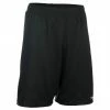 TARMAK SH100 Boys'/Girls' Beginner Basketball Shorts BLACK/Snow white