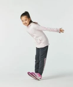 DOMYOS Girls' Warm Jogging Bottoms 100 Carbon grey -Artengo Kids Online Store k16e6e261f34af7846952d9fa2843e049 scaled