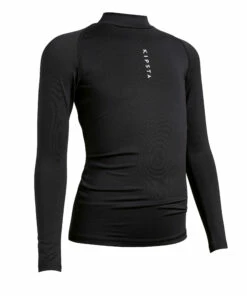 KIPSTA Kids' Warm Base Layer Keepdry 100 BLACK