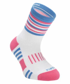 KALENJI Kids' Socks AT 500 Mid 2-Pack Galaxy blue/FLUO RED -Artengo Kids Online Store k1b3225d80099af4a7a4374d29f9856a6