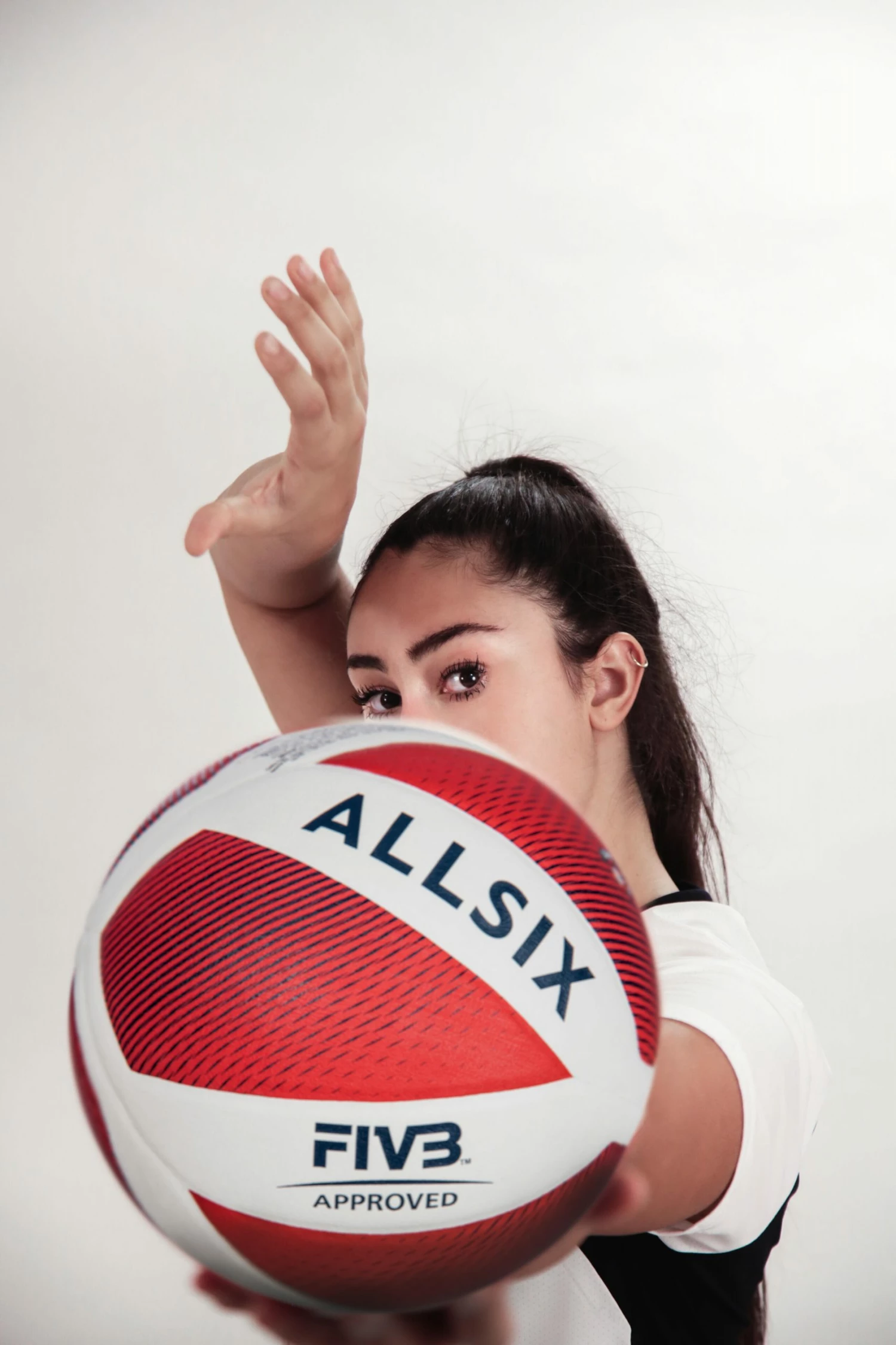 ALLSIX Volleyball V900 RED 3 ALLSIX Volleyball V900 RED - Image 3