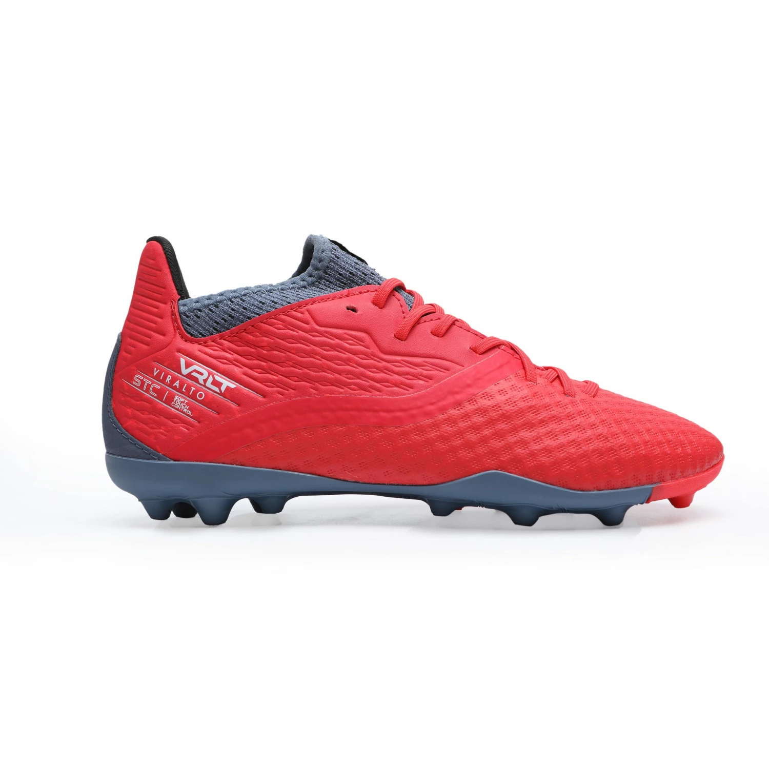 KIPSTA Kids' Dry Pitch Football Boots Viralto III MG FLUO RED/Blue grey 1 KIPSTA Kids' Dry Pitch Football Boots Viralto III MG FLUO RED/Blue grey