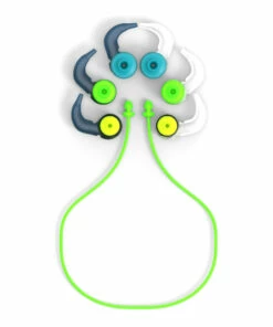 NABAIJI FIR TREE SHAPED SILICONE SWIMMING EAR PLUGS Fluo green