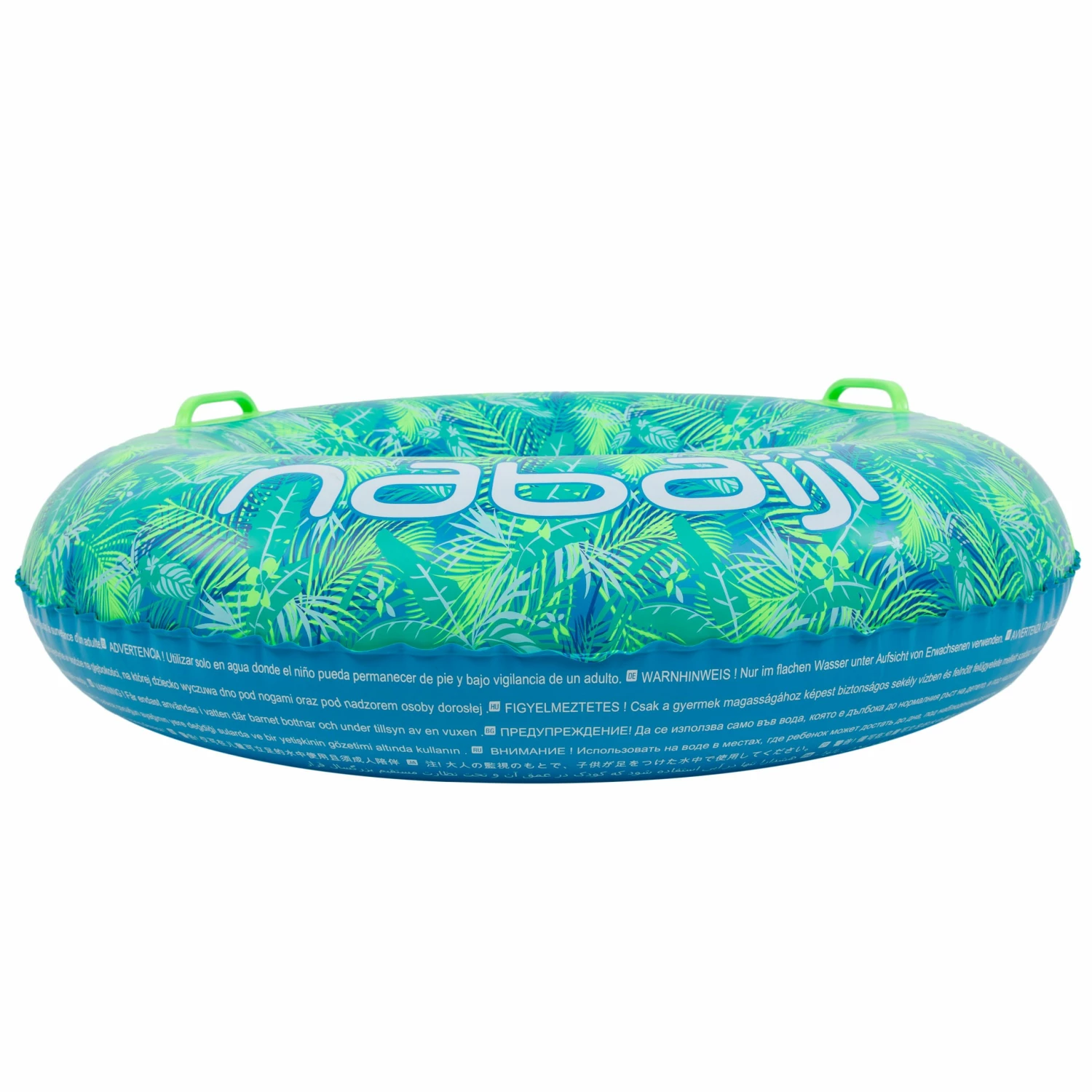 NABAIJI Inflatable buoy "ALL TROPI" large size 92 cm with comfort handles Blue GREEN 4 NABAIJI Inflatable buoy "ALL TROPI" large size 92 cm with comfort handles Blue GREEN - Image 4