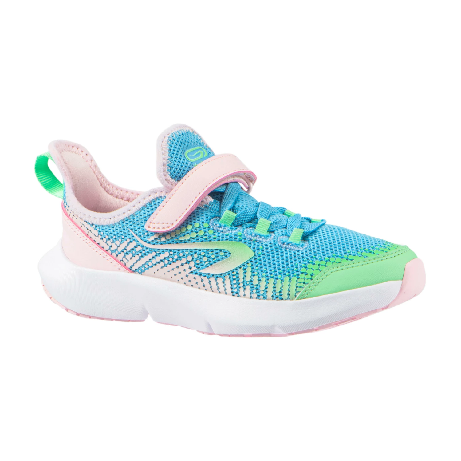 KALENJI KIDS' RUNNING SHOES Bright indigo/Fluo lime/Galaxy blue 3 KALENJI KIDS' RUNNING SHOES Bright indigo/Fluo lime/Galaxy blue - Image 3