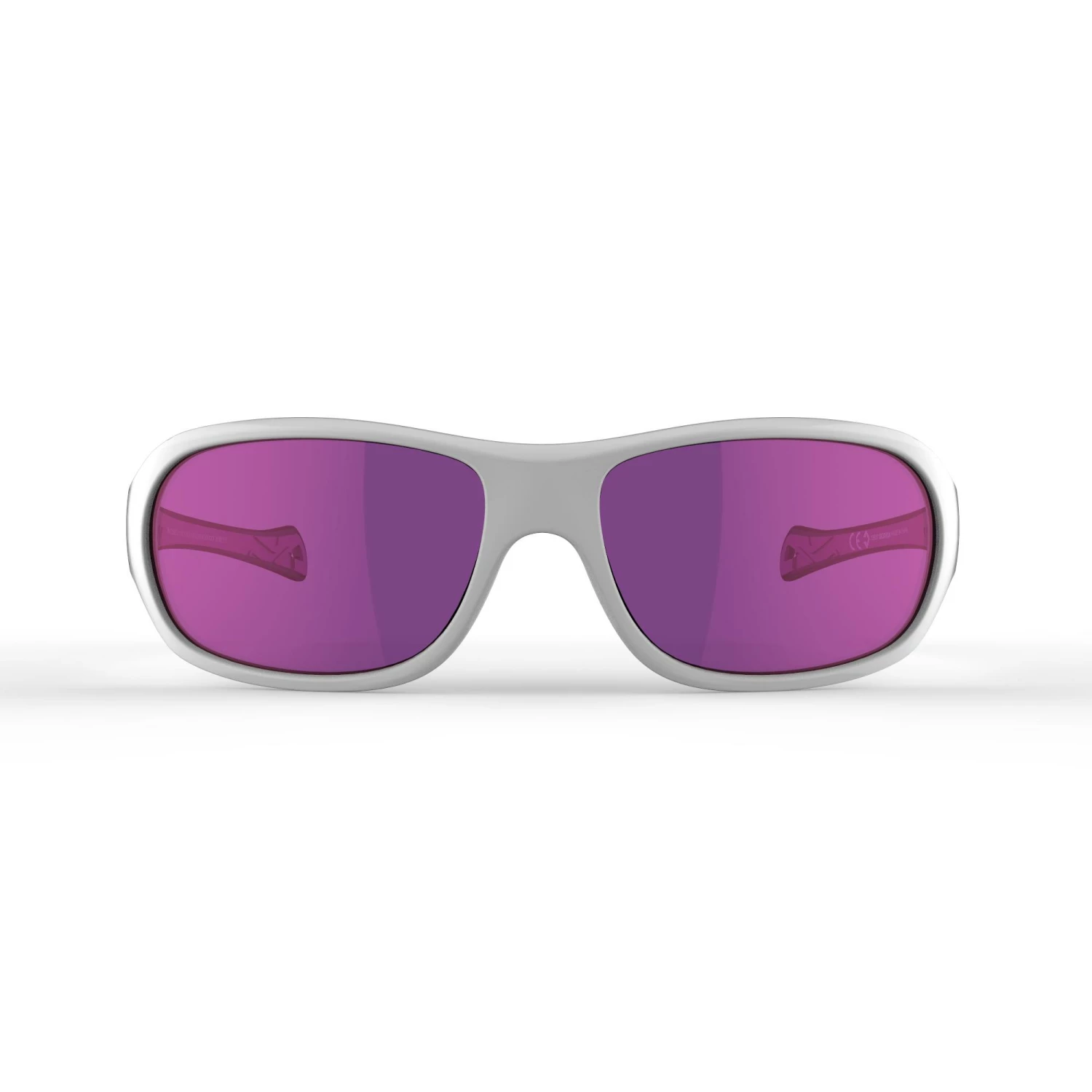 QUECHUA Kids' Hiking Sunglasses MH T500 Ages 6-10 PURPLE/Snow white/Charcoal grey 2 QUECHUA Kids' Hiking Sunglasses MH T500 Ages 6-10 PURPLE/Snow white/Charcoal grey - Image 2