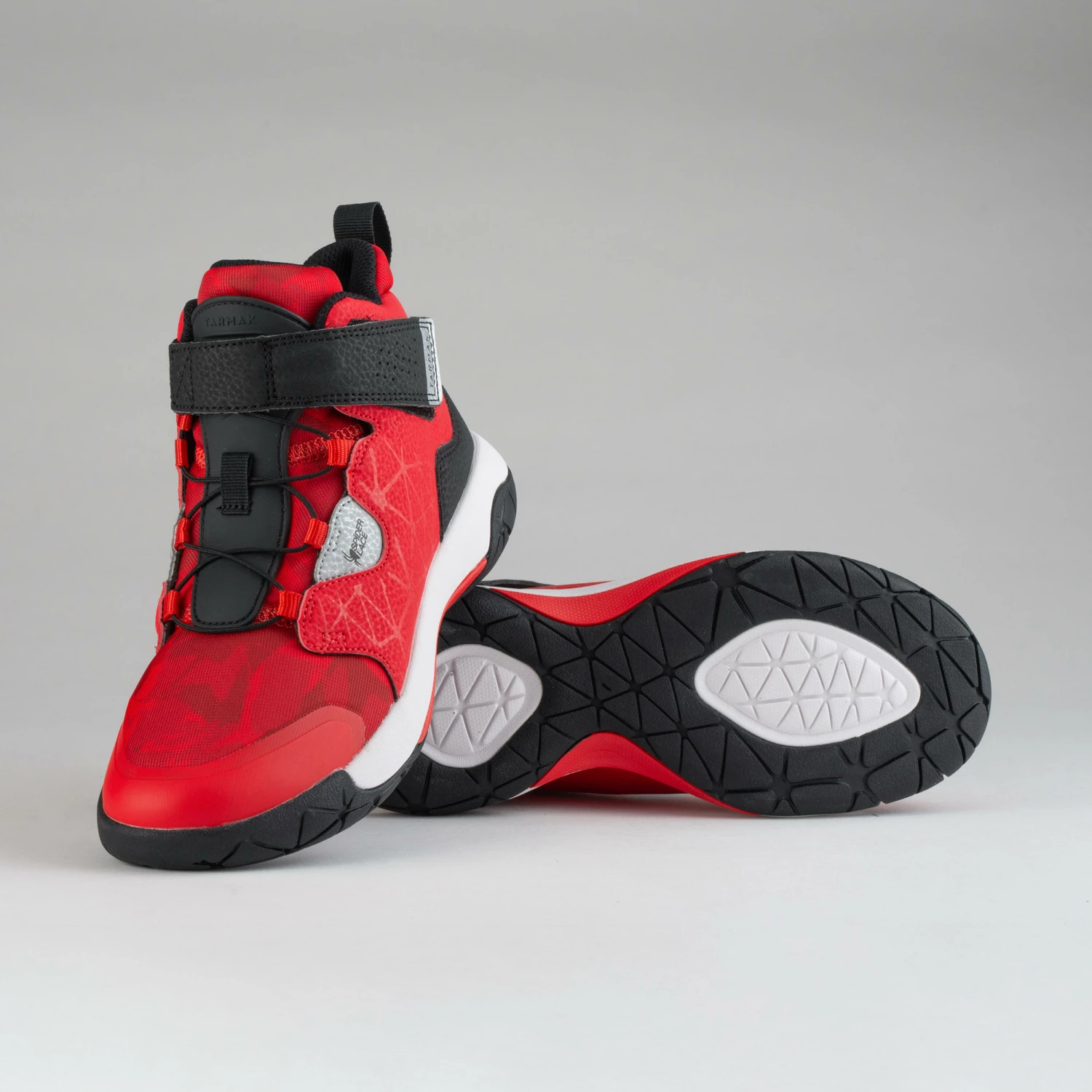 TARMAK Boys'/Girls' Intermediate Basketball Shoes Scarlet red/BLACK 7 TARMAK Boys'/Girls' Intermediate Basketball Shoes Scarlet red/BLACK - Image 7