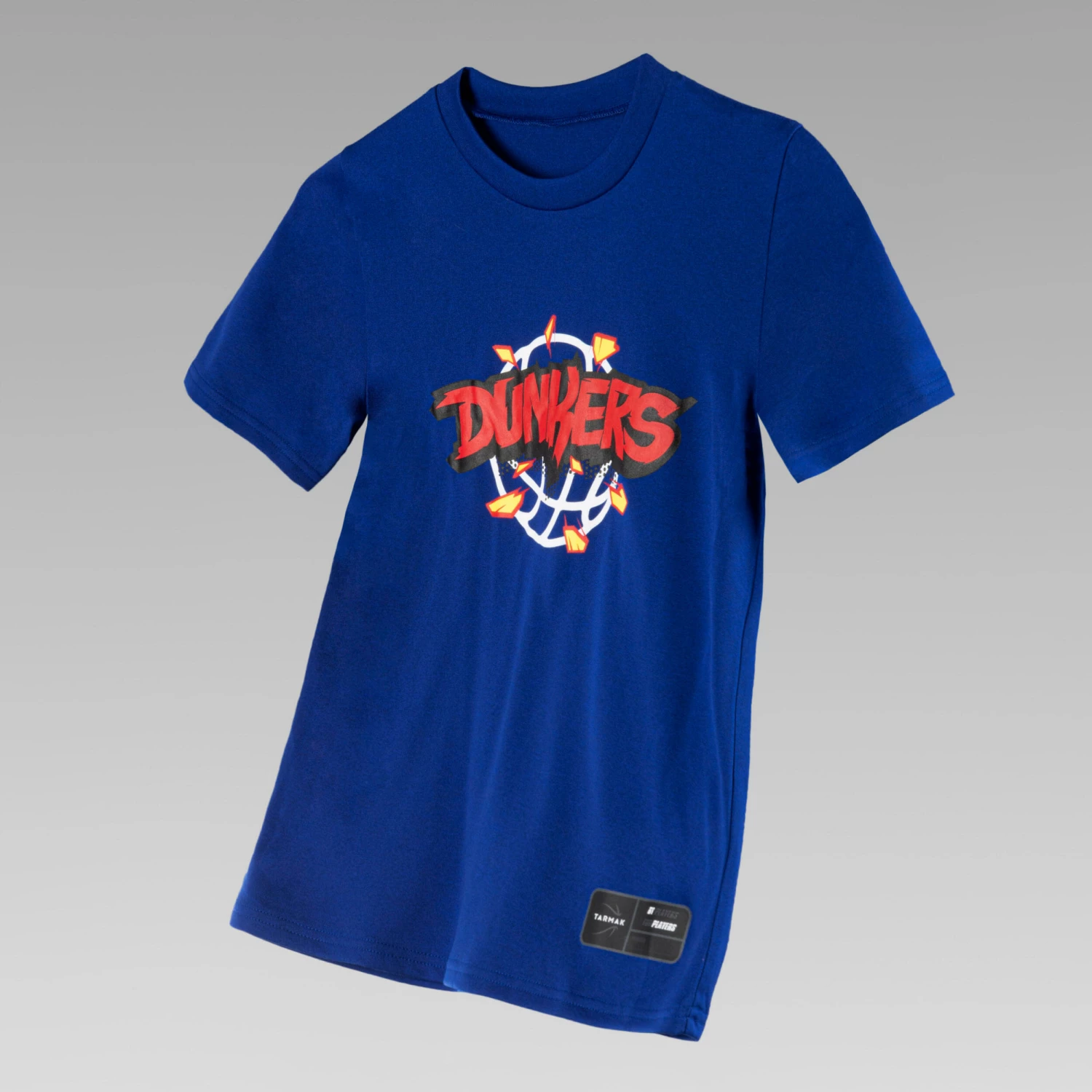 TARMAK Girls'/Boys' Basketball T-Shirt TS500 Fast BLUE 6 TARMAK Girls'/Boys' Basketball T-Shirt TS500 Fast BLUE - Image 6