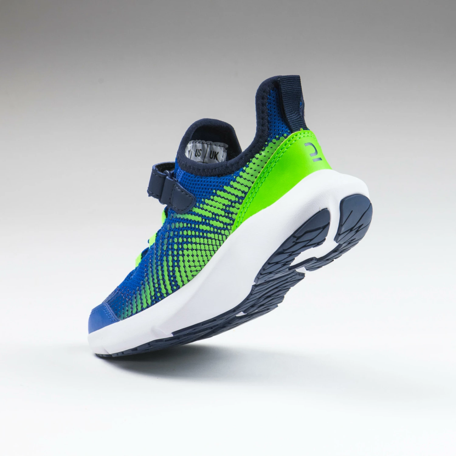 KALENJI KIDS' RUNNING SHOES Bright indigo/Fluo lime/Galaxy blue 4 KALENJI KIDS' RUNNING SHOES Bright indigo/Fluo lime/Galaxy blue - Image 4