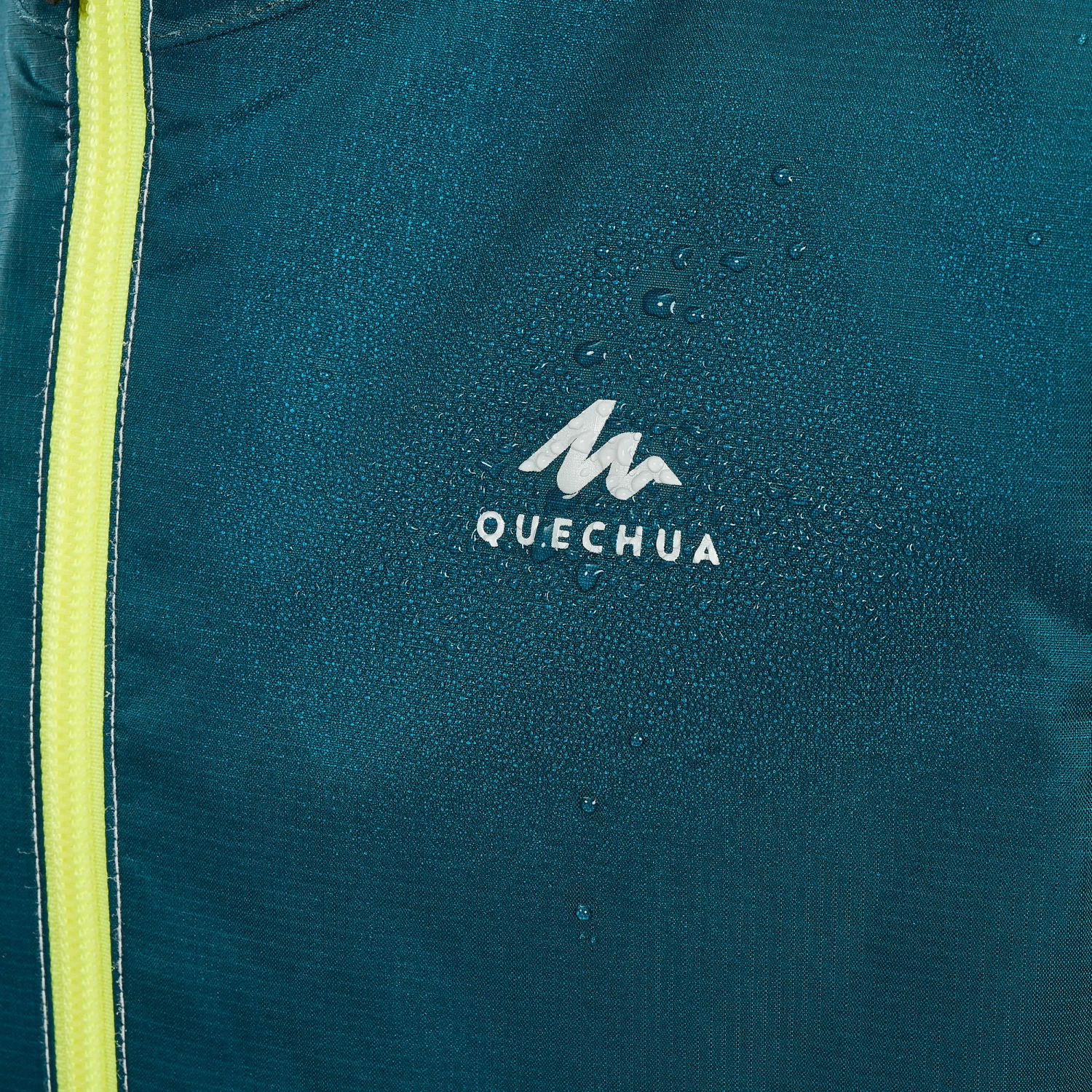 QUECHUA Kids Waterproof Hiking Jacket Dark petrol blue/Putty 10 QUECHUA Kids Waterproof Hiking Jacket Dark petrol blue/Putty - Image 10