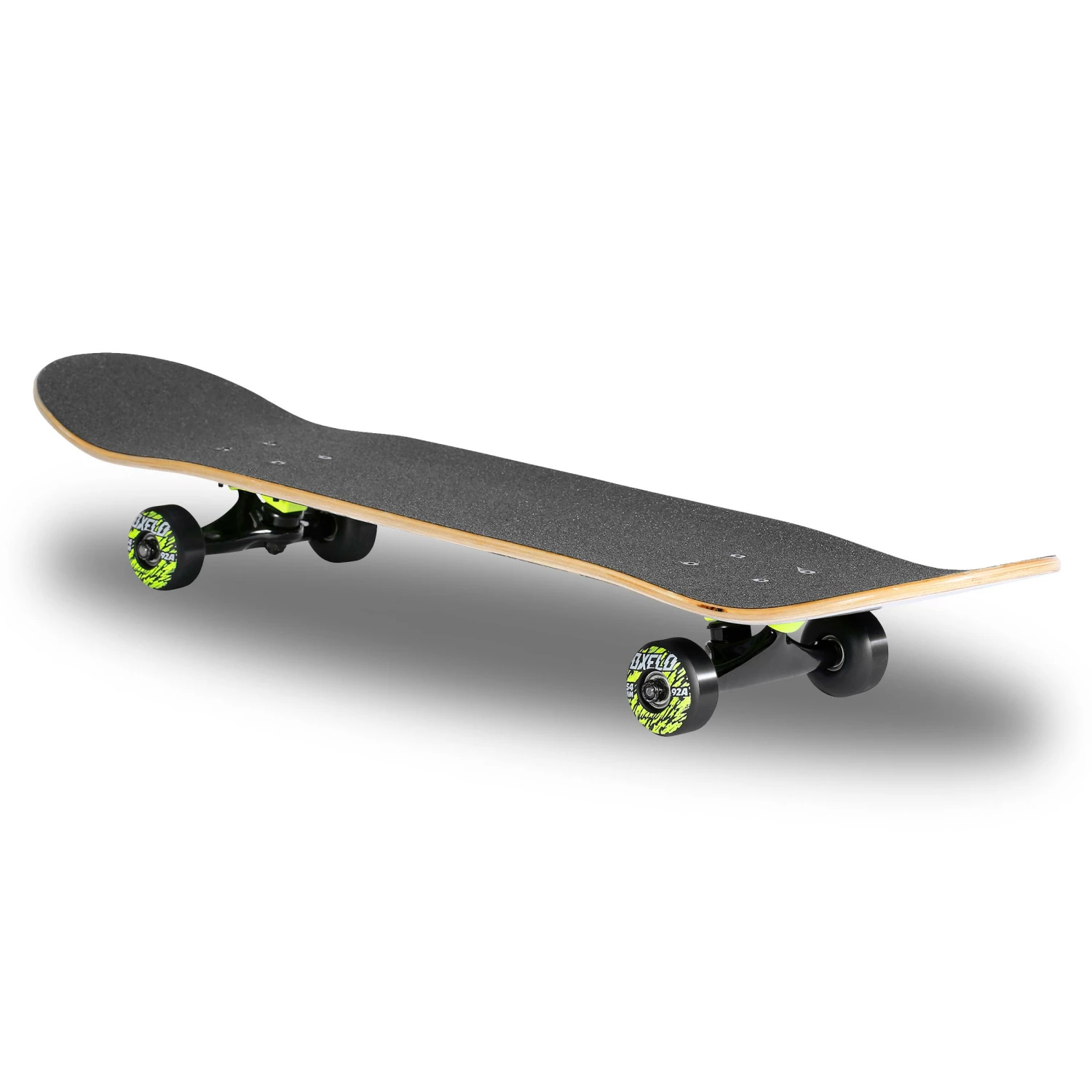 OXELO Kids' 8-12 Years Skateboard Mid 500 Wolf BLACK/Snow white 4 OXELO Kids' 8-12 Years Skateboard Mid 500 Wolf BLACK/Snow white - Image 4