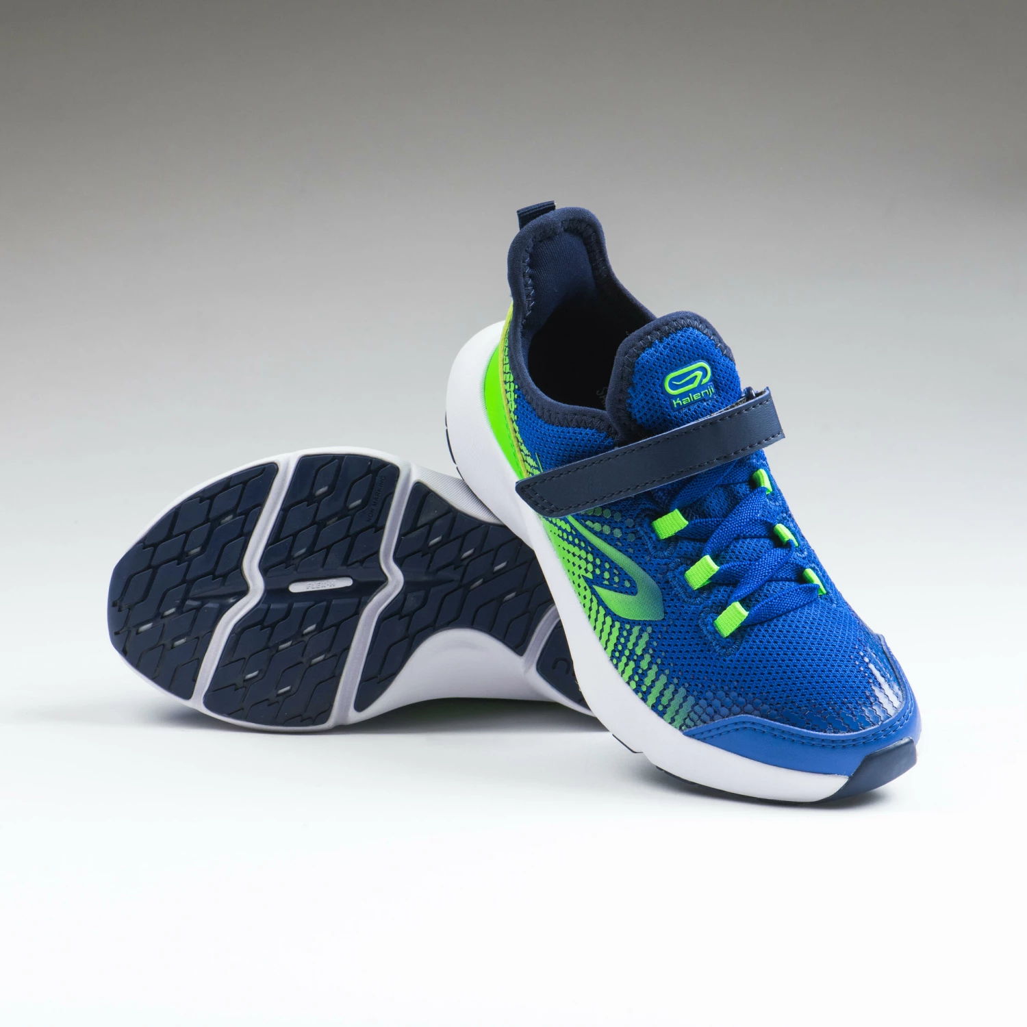 KALENJI KIDS' RUNNING SHOES Bright indigo/Fluo lime/Galaxy blue 6 KALENJI KIDS' RUNNING SHOES Bright indigo/Fluo lime/Galaxy blue - Image 6