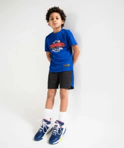 TARMAK Girls'/Boys' Basketball T-Shirt TS500 Fast BLUE 14 TARMAK Girls'/Boys' Basketball T-Shirt TS500 Fast BLUE -Artengo Kids Online Store k2d5e51dc6a2ab2935aa8e875d94fe985