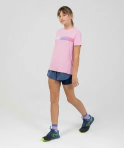 KALENJI AT 500 Girl's 2-in-1 Running and Athletics Shorts Galaxy blue/Slate blue -Artengo Kids Online Store k2ded0fd2d2143b5a1226ccbf3cd358f7