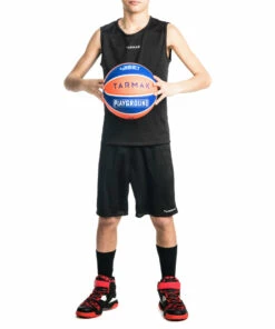 TARMAK SH100 Boys'/Girls' Beginner Basketball Shorts BLACK/Snow white 13 TARMAK SH100 Boys'/Girls' Beginner Basketball Shorts BLACK/Snow white -Artengo Kids Online Store k2f349cc1f044cc53bf2f0fd7957e5c5f