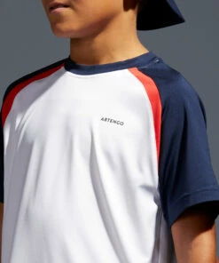 ARTENGO 500 Kids' T-Shirt Snow white -Artengo Kids Online Store k2fec835f0bc94002ef10bbd1d52d14e2