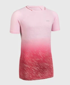 KALENJI KIPRUN Care girl's running and athletics T-shirt pink Light rose/Light rose -Artengo Kids Online Store k30037684b55bd03397cce2a3b4f729b7