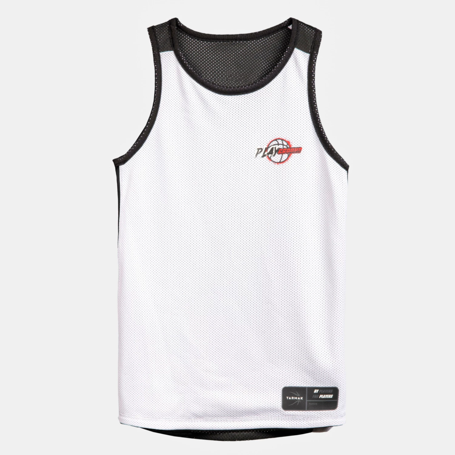 TARMAK Kids' Reversible Sleeveless Basketball Jersey T500R Indigo blue/Strawberry pink/Snow white 4 TARMAK Kids' Reversible Sleeveless Basketball Jersey T500R Indigo blue/Strawberry pink/Snow white - Image 4