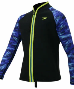 SPEEDO ESSENTIAL JUNIOR (AGED 6-14) LONG SLEEVE NEOPRENE JACKET BLACK