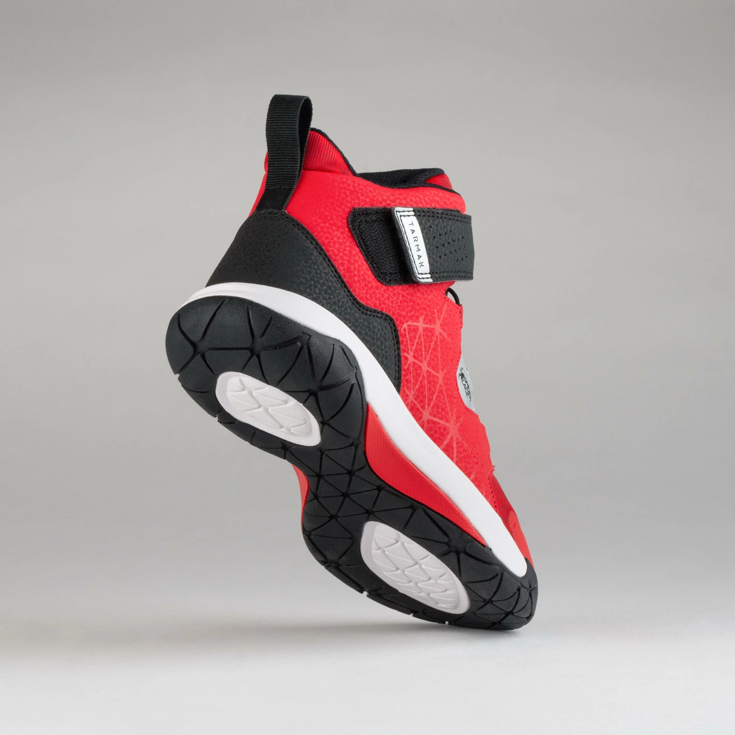 TARMAK Boys'/Girls' Intermediate Basketball Shoes Scarlet red/BLACK 3 TARMAK Boys'/Girls' Intermediate Basketball Shoes Scarlet red/BLACK - Image 3