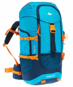 QUECHUA MH500 Kids' 40L Hiking Backpack Teal blue