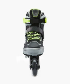 OXELO Fit 3 Kids' Inline Skates (4 Adjustable Sizes) Fluo lime yellow -Artengo Kids Online Store k3461e8eaac94fc127487f91efbfb34c4