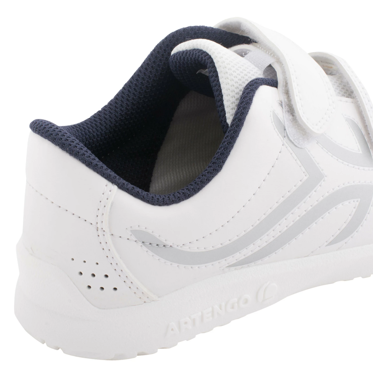 ARTENGO TS100 Grip Kids' Tennis Shoes WHITE 10 ARTENGO TS100 Grip Kids' Tennis Shoes WHITE - Image 10