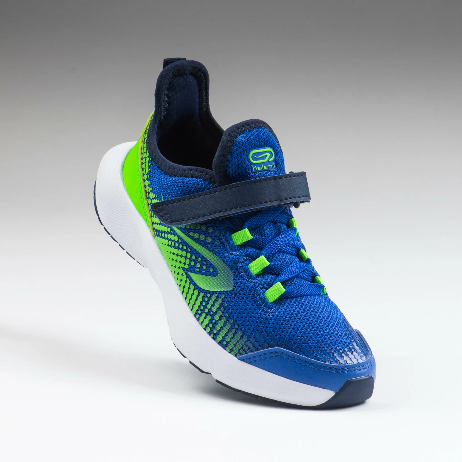 KALENJI KIDS' RUNNING SHOES Bright indigo/Fluo lime/Galaxy blue 8 KALENJI KIDS' RUNNING SHOES Bright indigo/Fluo lime/Galaxy blue - Image 8