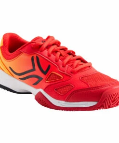 ARTENGO Kids' Tennis Shoes TS560 Fluo peach -Artengo Kids Online Store k3772825367e0e372973de15efb42da08