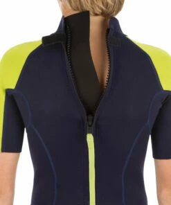 OLAIAN Surf Shorty 100 children's wetsuit 1.5 mm neoprene Navy blue/Lime green -Artengo Kids Online Store k3bd0cfe51a27ad3ba53f6606cb349e1a scaled