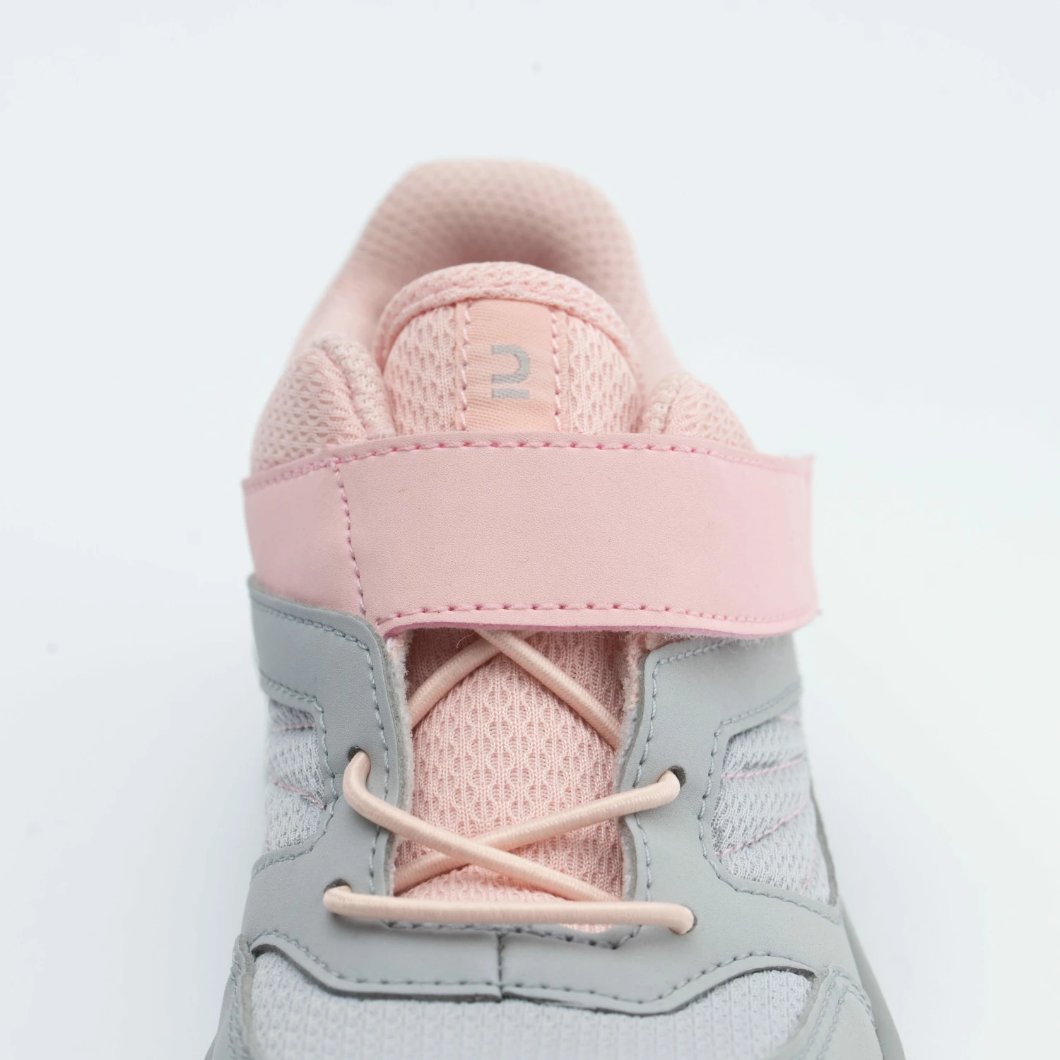 QUECHUA VELCRO MOUNTAIN HIKING SHOES Pale grey/Desert rose 4 QUECHUA VELCRO MOUNTAIN HIKING SHOES Pale grey/Desert rose - Image 4