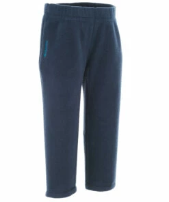 QUECHUA Kids’ Fleece Hiking Trousers MH100 2-6 Years Navy blue